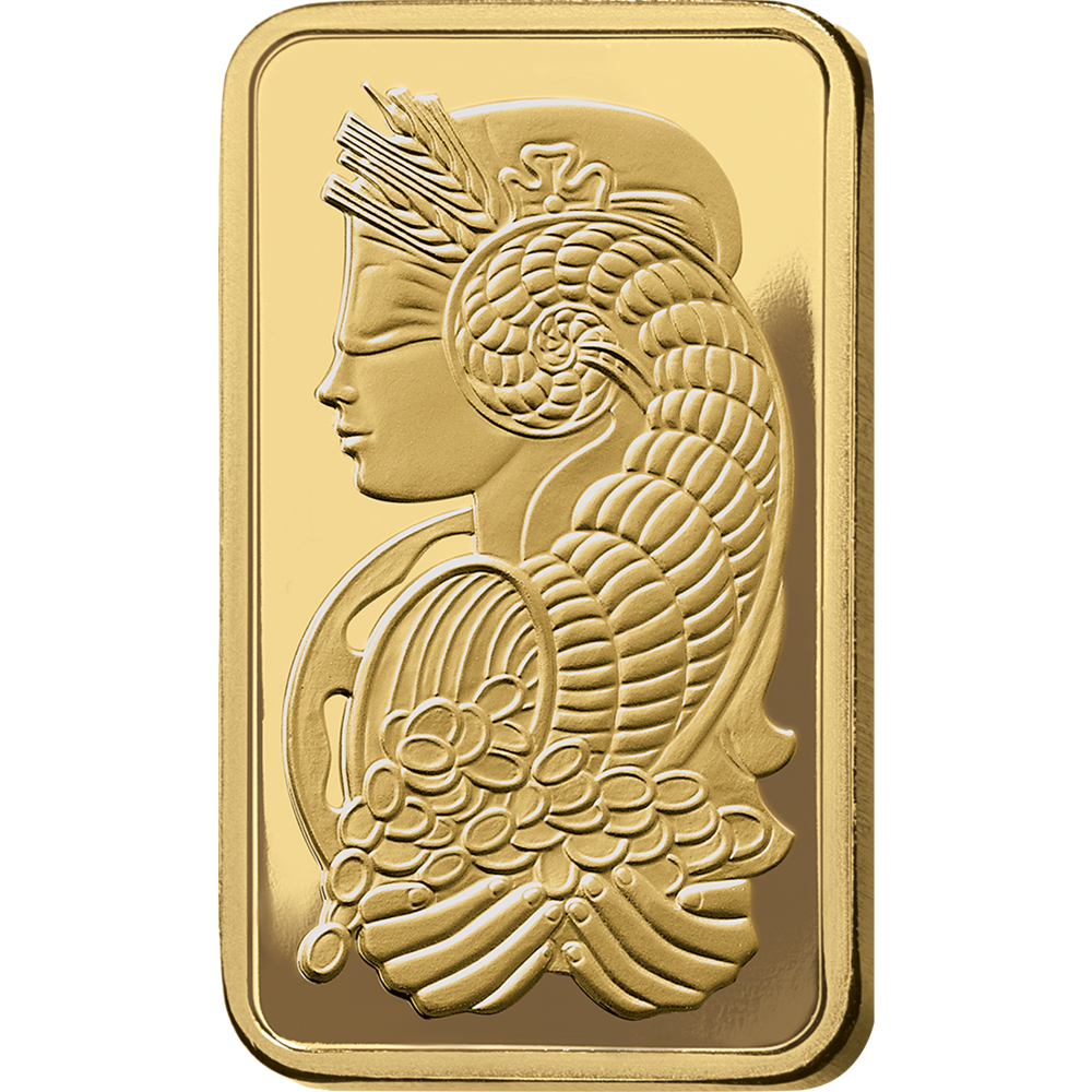Lady Fortuna™ Gold Minted Bar - 1/2 oz - Image 4